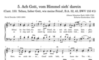 5. Ach Gott vom Himmel sieh' darein (Schau', lieber Gott) (BWV 153.1)