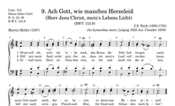 9. Ach Gott wie manches Herzeleid (Drum will ich, weil ich lebe noch) (BWV 153.9)