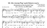 22. Als vierzig Tag' nach Ostern war'n (BWV 266)