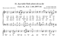 31. Aus tiefer Noth schrei ich zu dir (BWV 38.6)