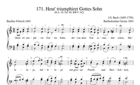 171. Heut' triumphiret Gottes Sohn (BWV 342)