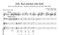 259. Nun danket alle Gott (BWV 79.3)