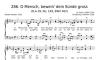 286. O Mensch, bewein' dein Sünde gross (BWV 402)
