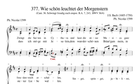 377. Wie schön leuchtet der Morgenstern (Zwingt die Saiten in Cythara) (BWV 36.4)