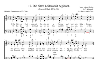 12. Die bittre Leidenszeit beginnet (BWV 450)