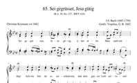 65. Sei gegrüsset, Jesu gütig (BWV 410)