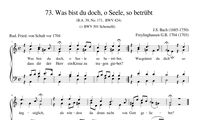 73. Was bist du doch, o Seele, so betrübt (BWV 424)