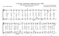 2. To You, Lord Jesus, leads my way