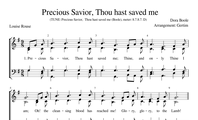 113. Precious Savior, Thou hast saved me