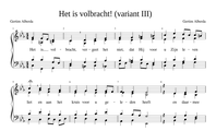 46. Het is volbracht / variant III