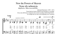 77. Nine sily nebesnyja (Now the powers of heaven)