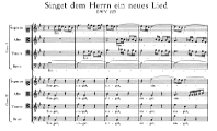 233. Singet dem Herrn ein neues Lied (BWV 225)