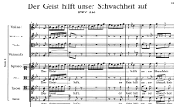 240. Der Geist hilft unser Schwachheit auf (BWV 226)