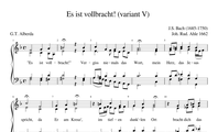 272. Es ist vollbracht, variant V, sung by the Cantamus App.