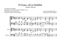 313. O come, all ye faithfull (full version; 4 stanzas, key of G)